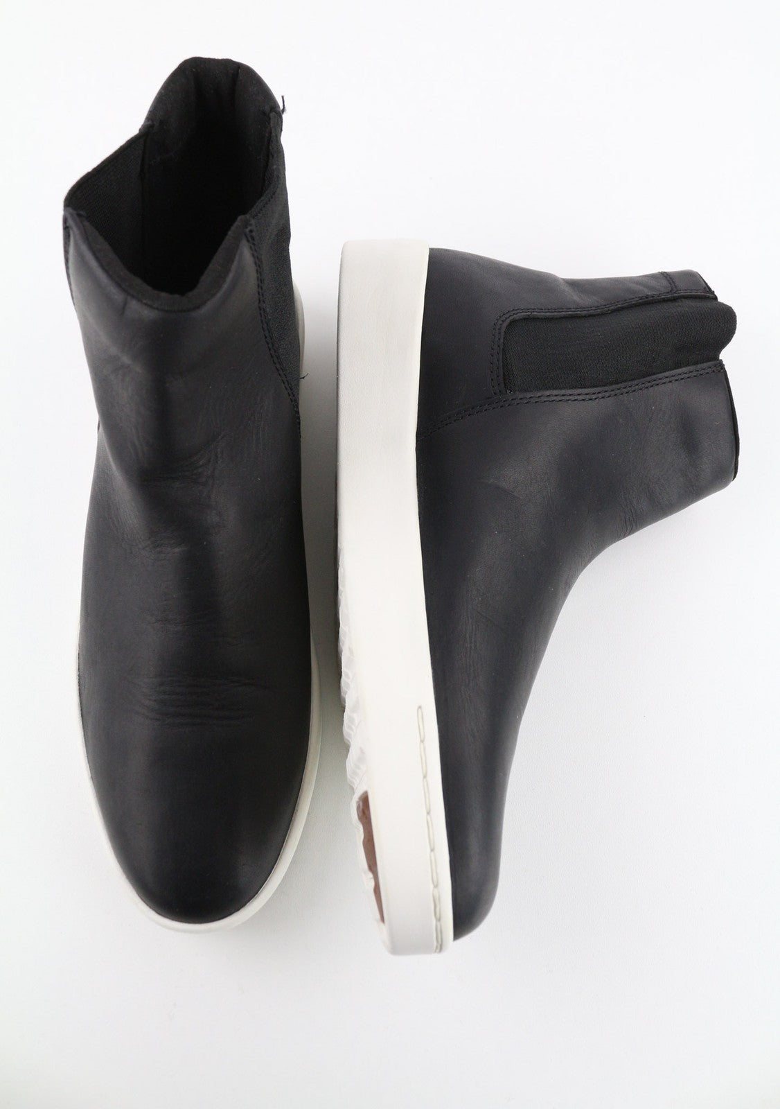 TIMBERLAND A2FUS Women's Black Mid Top Leather Boots EU40 UK7 Almond Toe ReBOTL