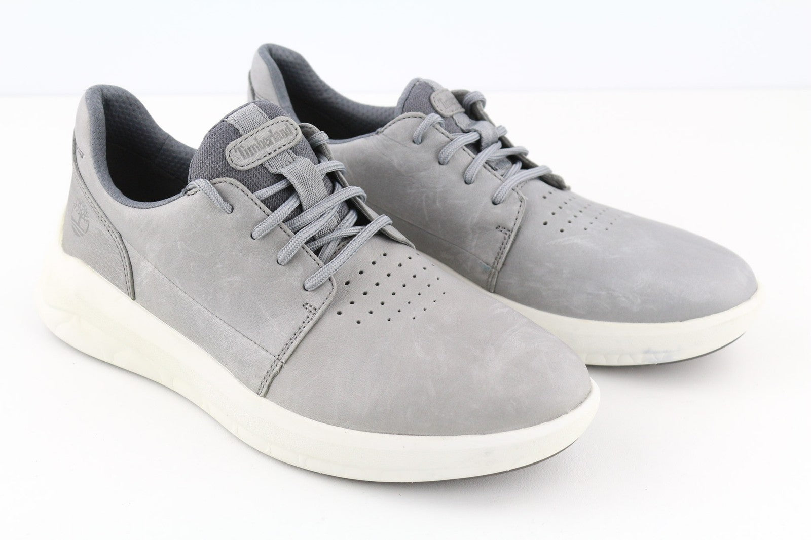 TIMBERLAND A2QA1 Men's Green Stride Sneakers EU40 UK6.5 Leather Almond Toe Low