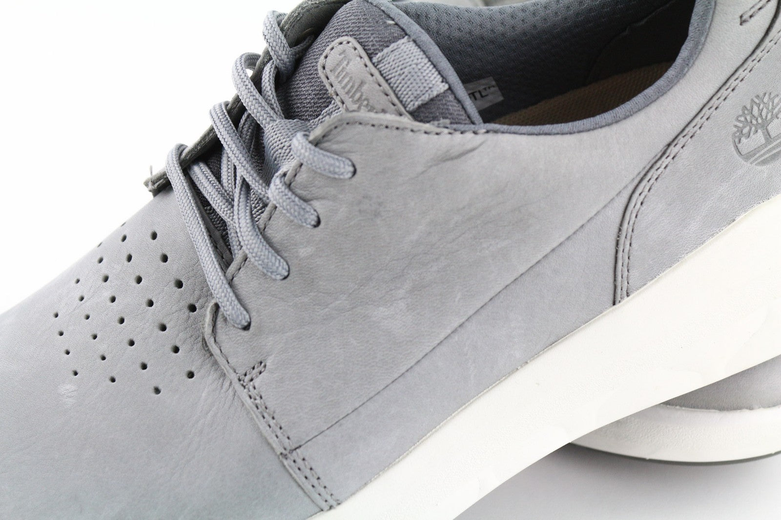 TIMBERLAND A2QA1 Men's Green Stride Sneakers EU40 UK6.5 Leather Almond Toe Low