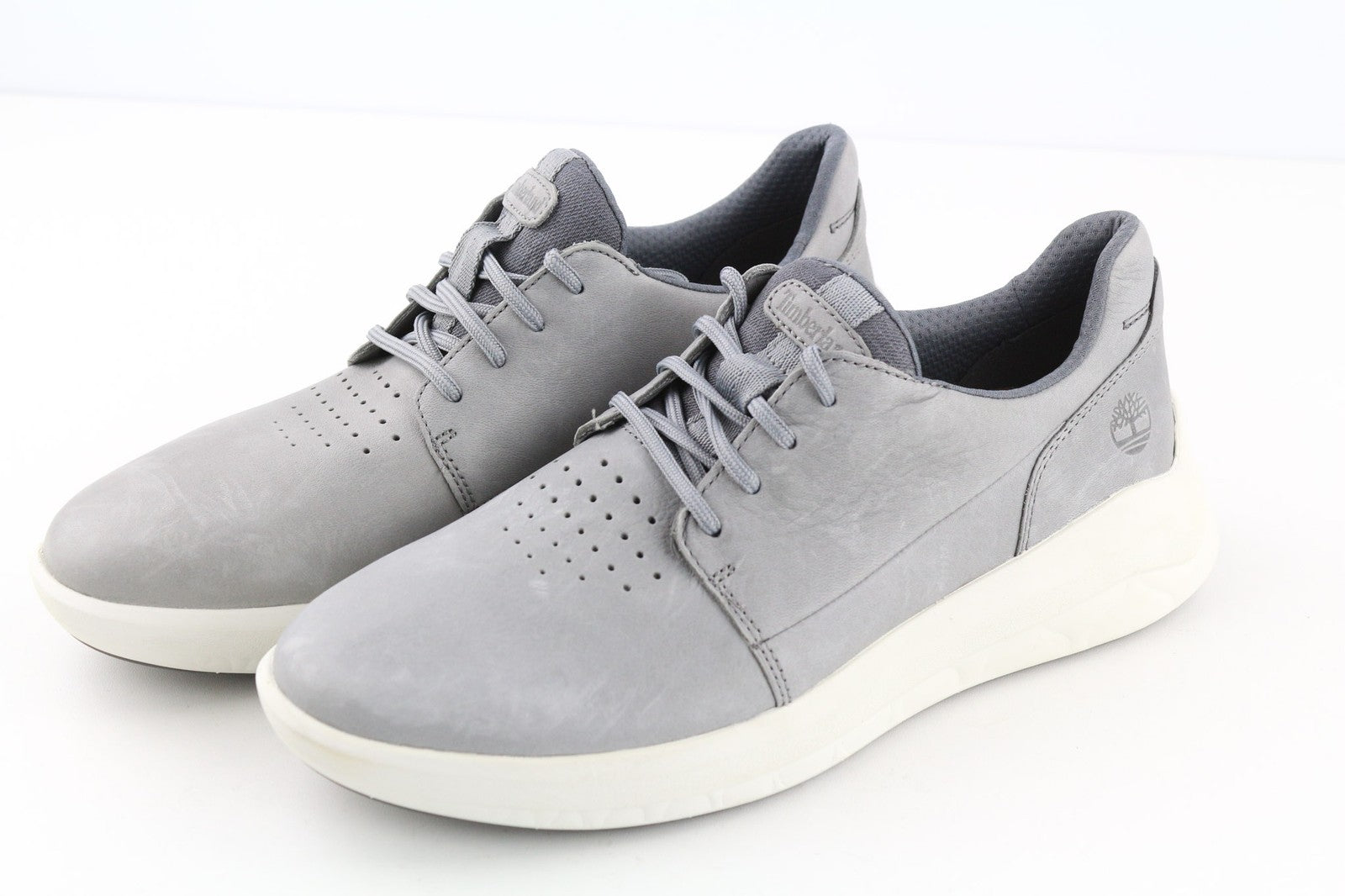 TIMBERLAND A2QA1 Men's Green Stride Sneakers EU40 UK6.5 Leather Almond Toe Low