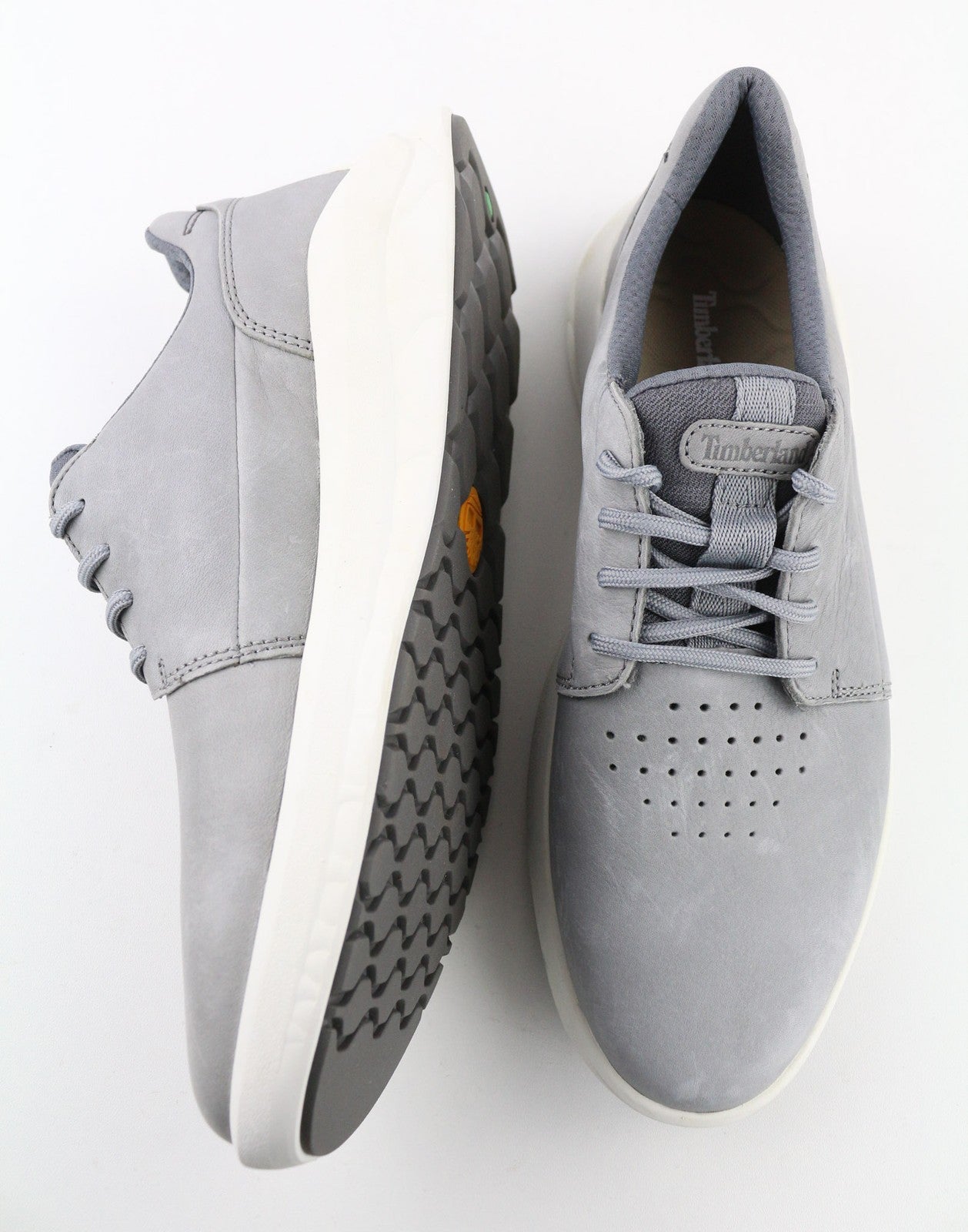 TIMBERLAND A2QA1 Men's Green Stride Sneakers EU40 UK6.5 Leather Almond Toe Low