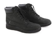 TIMBERLAND A15TM Women's Leather Boots EU40 UK7 Black Ortholite Logo Sensorflex