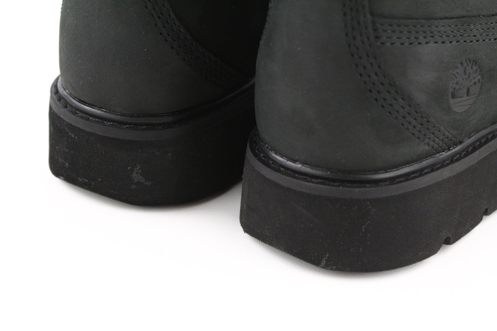 TIMBERLAND A15TM Women's Leather Boots EU40 UK7 Black Ortholite Logo Sensorflex