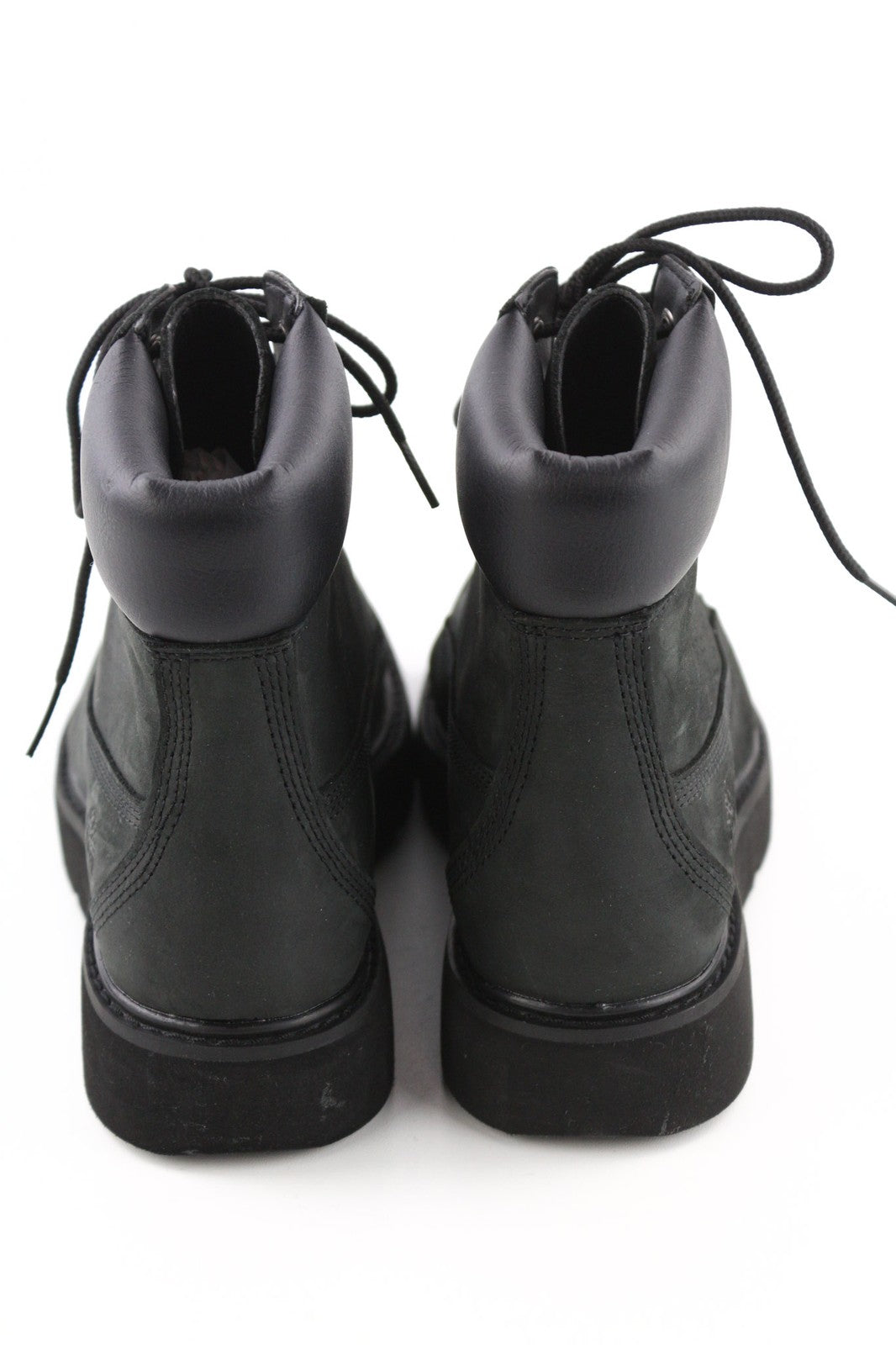 TIMBERLAND A15TM Women's Leather Boots EU40 UK7 Black Ortholite Logo Sensorflex