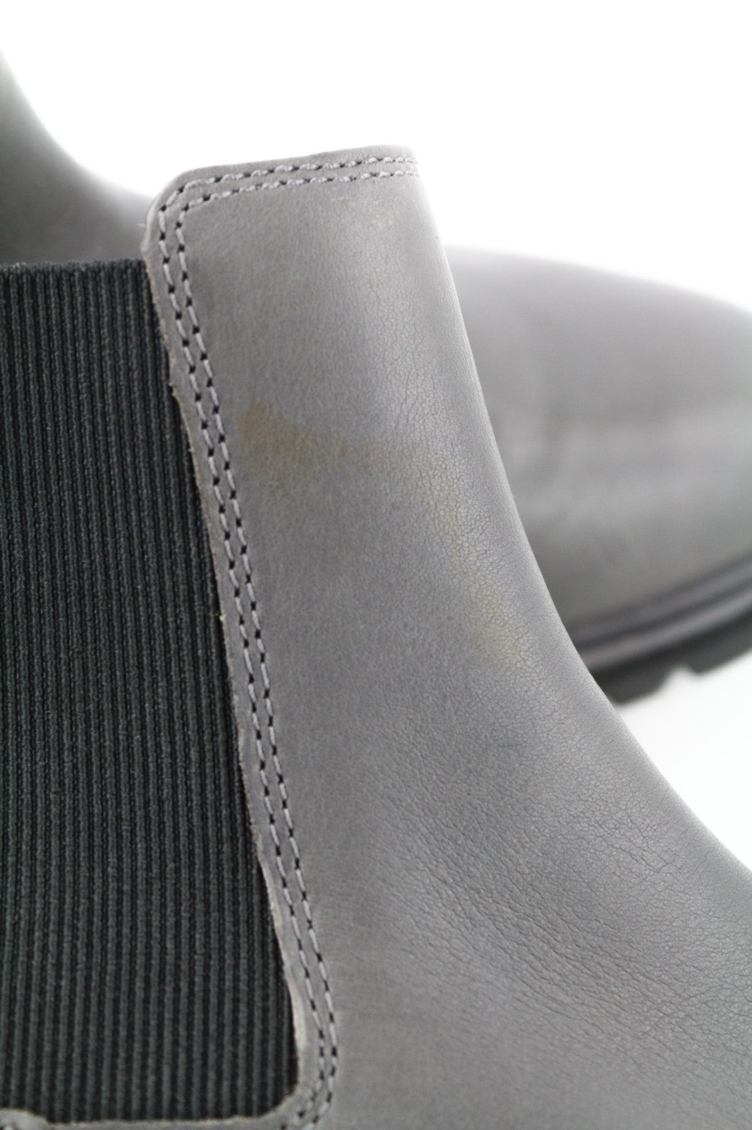 TIMBERLAND A2DY3 Women's Grey Leather Boots EU40 UK7 Almond Toe Rubber Ankle