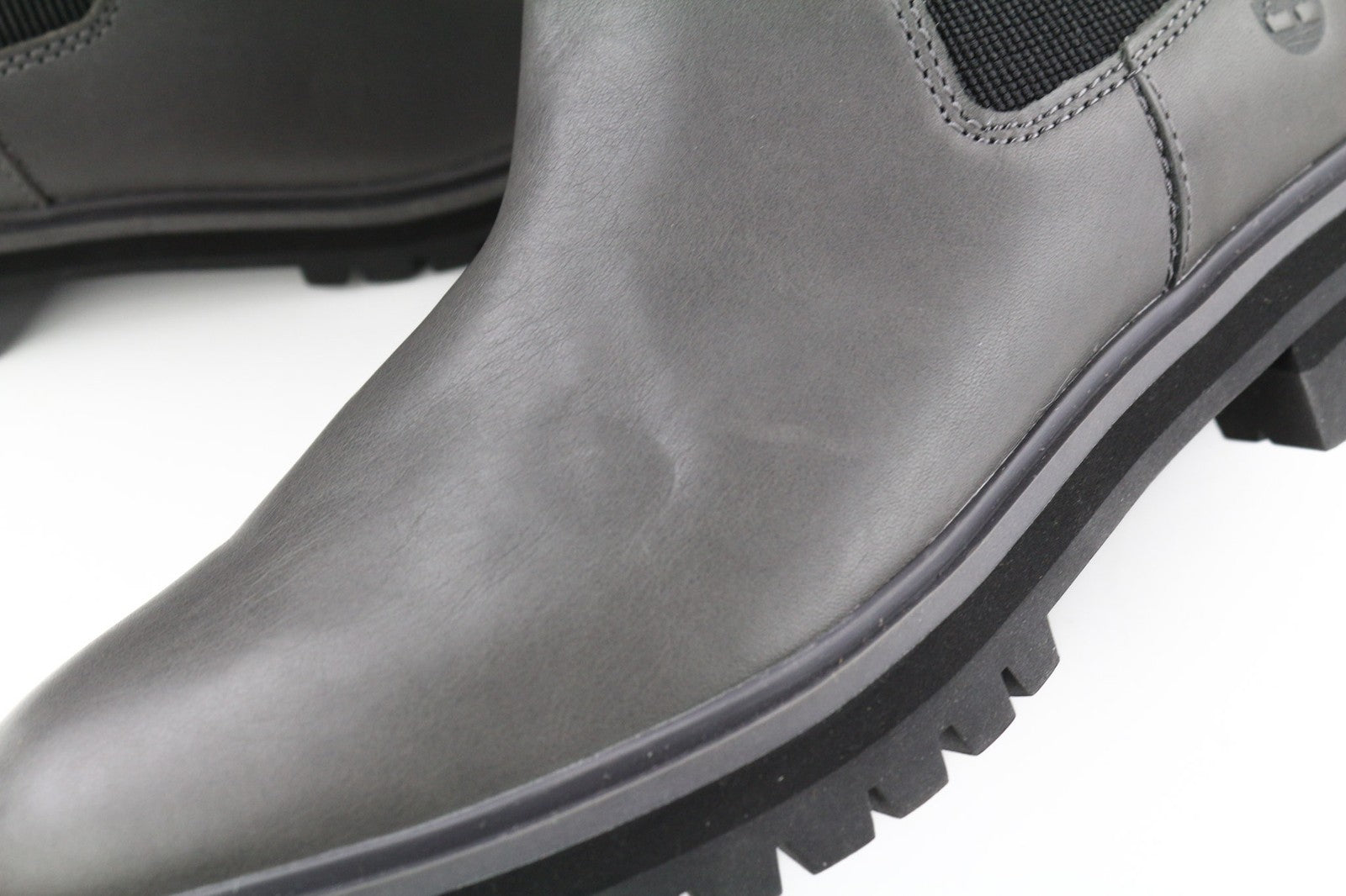 TIMBERLAND A2DY3 Women's Grey Leather Boots EU40 UK7 Almond Toe Rubber Ankle