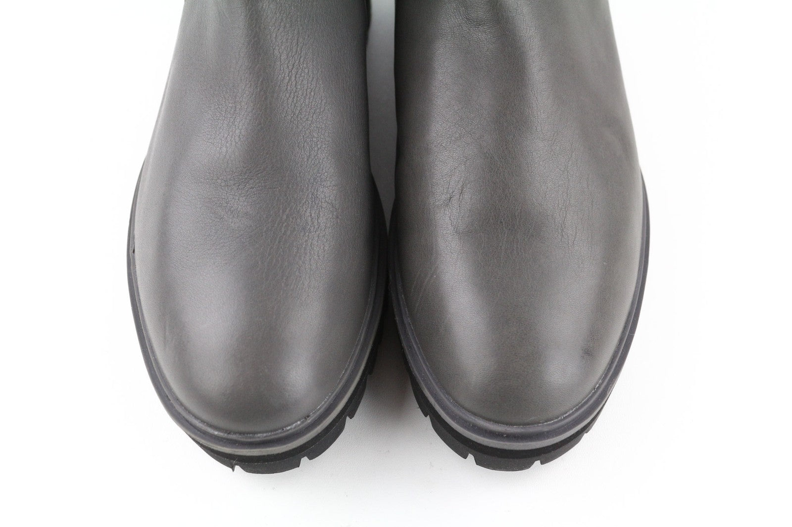 TIMBERLAND A2DY3 Women's Grey Leather Boots EU40 UK7 Almond Toe Rubber Ankle