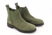 TIMBERLAND Women's Olive Green Chelsea Boots EU38 UK5 Leather Almond Toe Ankle