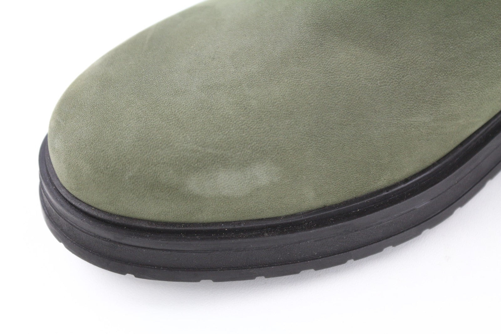 TIMBERLAND Women's Olive Green Chelsea Boots EU38 UK5 Leather Almond Toe Ankle