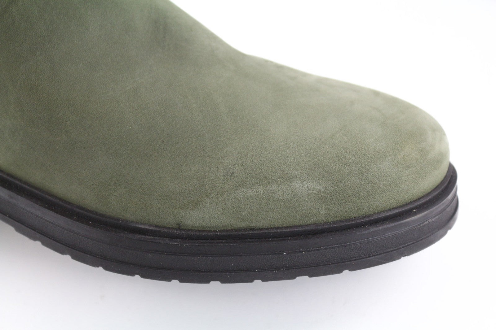 TIMBERLAND Women's Olive Green Chelsea Boots EU38 UK5 Leather Almond Toe Ankle
