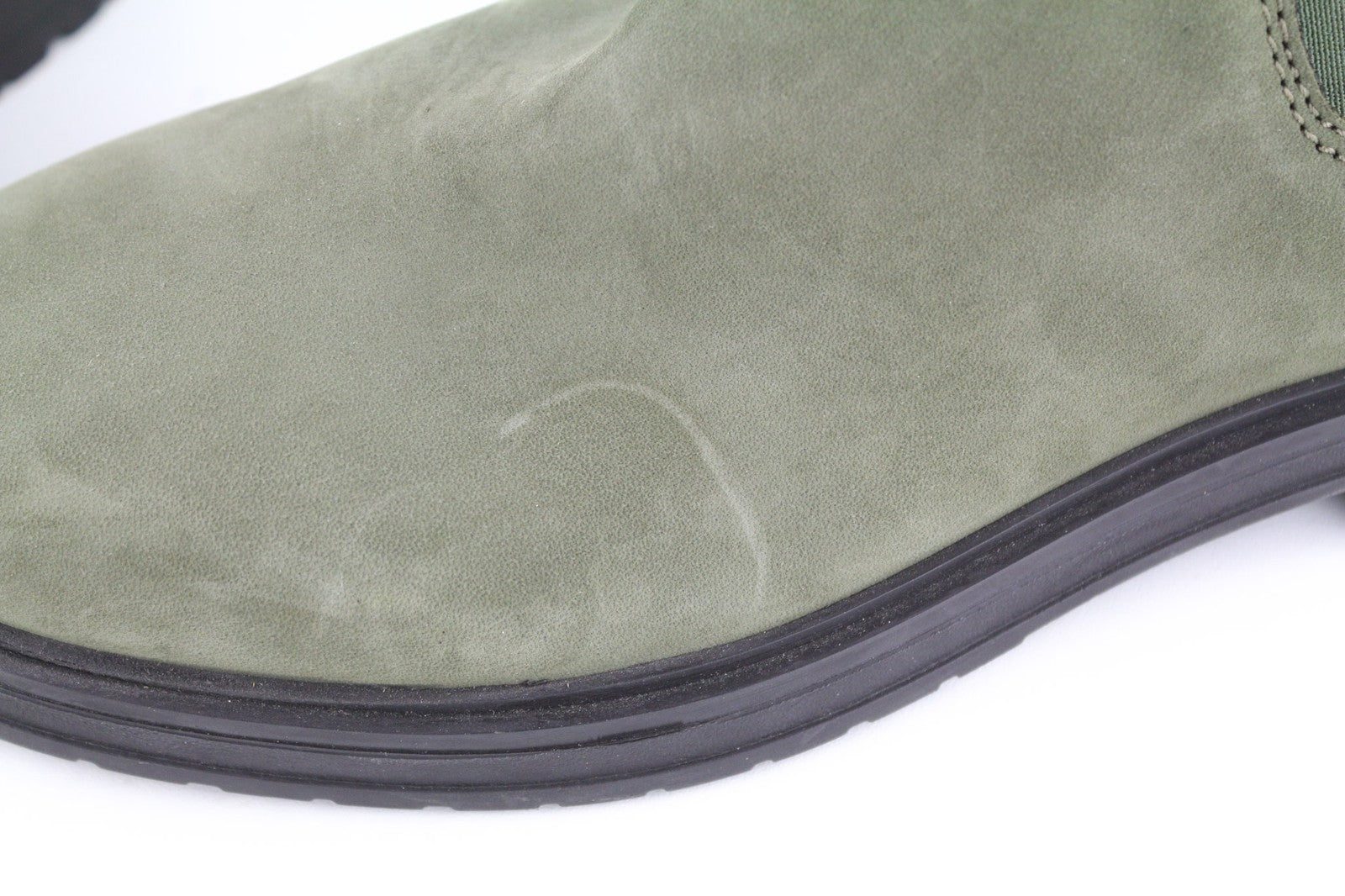 TIMBERLAND Women's Olive Green Chelsea Boots EU38 UK5 Leather Almond Toe Ankle