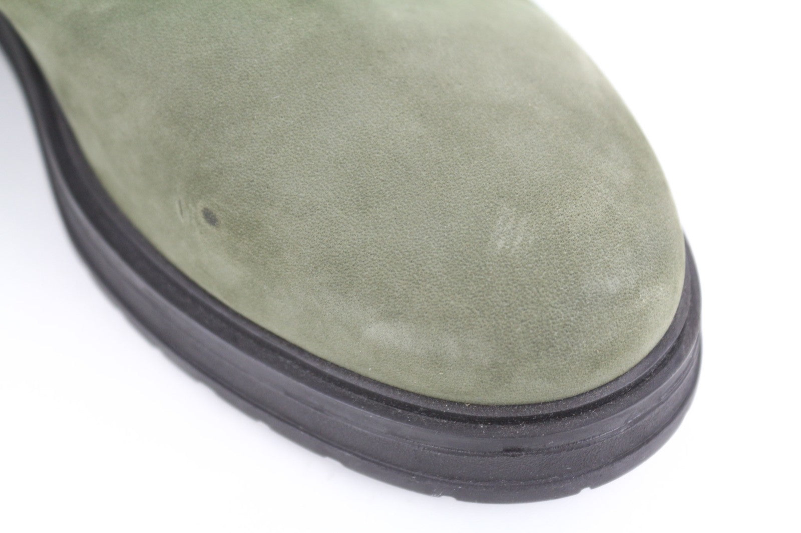 TIMBERLAND Women's Olive Green Chelsea Boots EU38 UK5 Leather Almond Toe Ankle