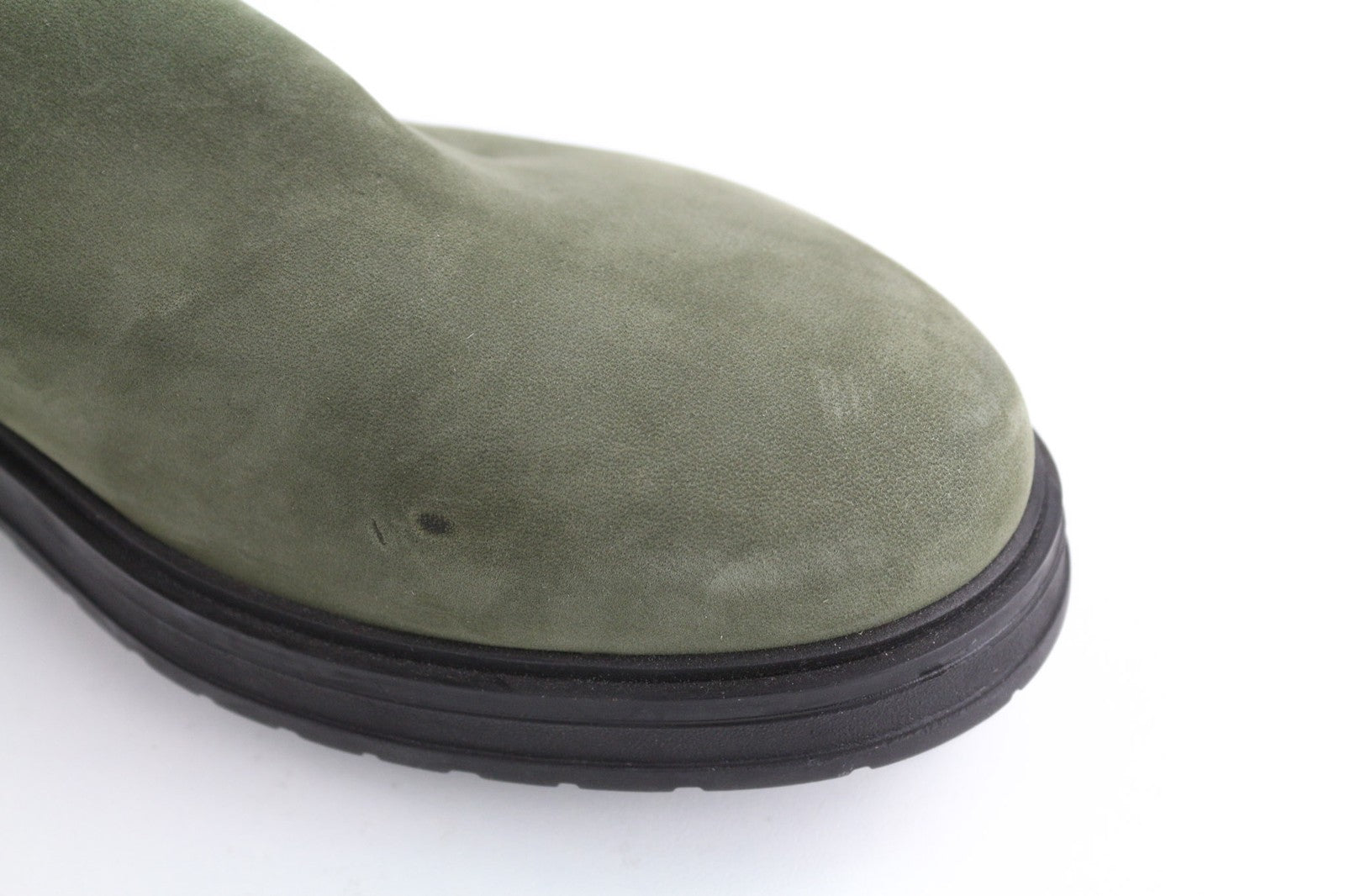 TIMBERLAND Women's Olive Green Chelsea Boots EU38 UK5 Leather Almond Toe Ankle
