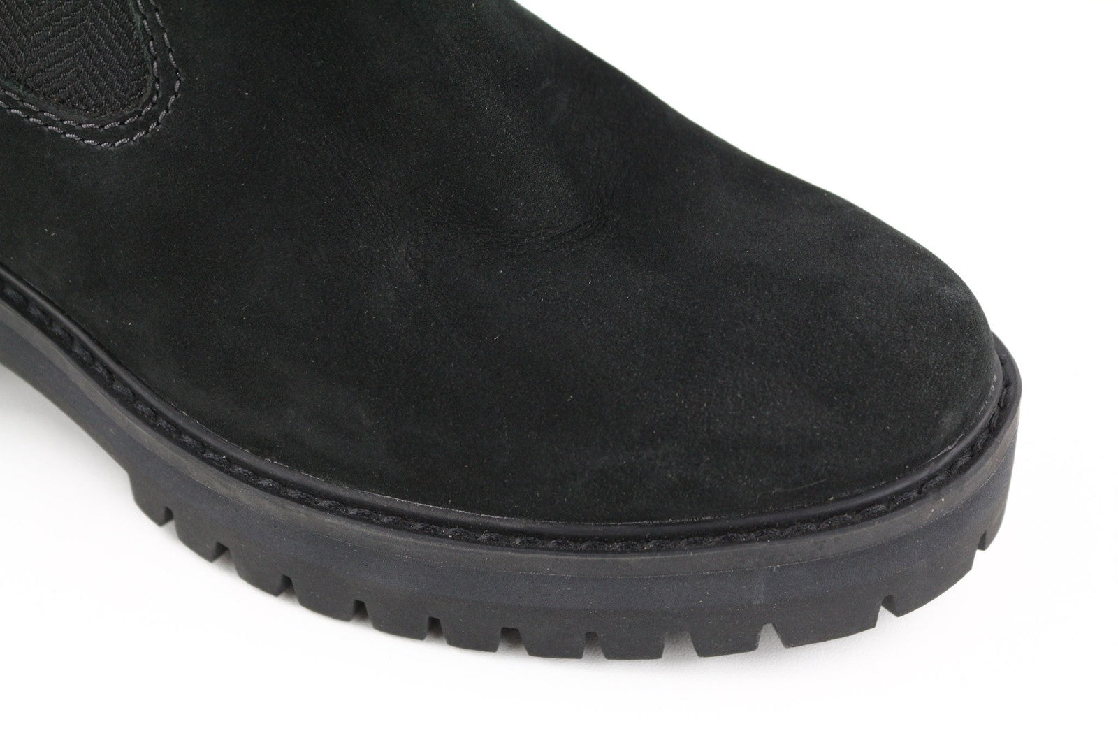 TIMBERLAND A1J66 Women's Black Chelsea Boots EU38 UK5 Leather Almond Toe Pull On