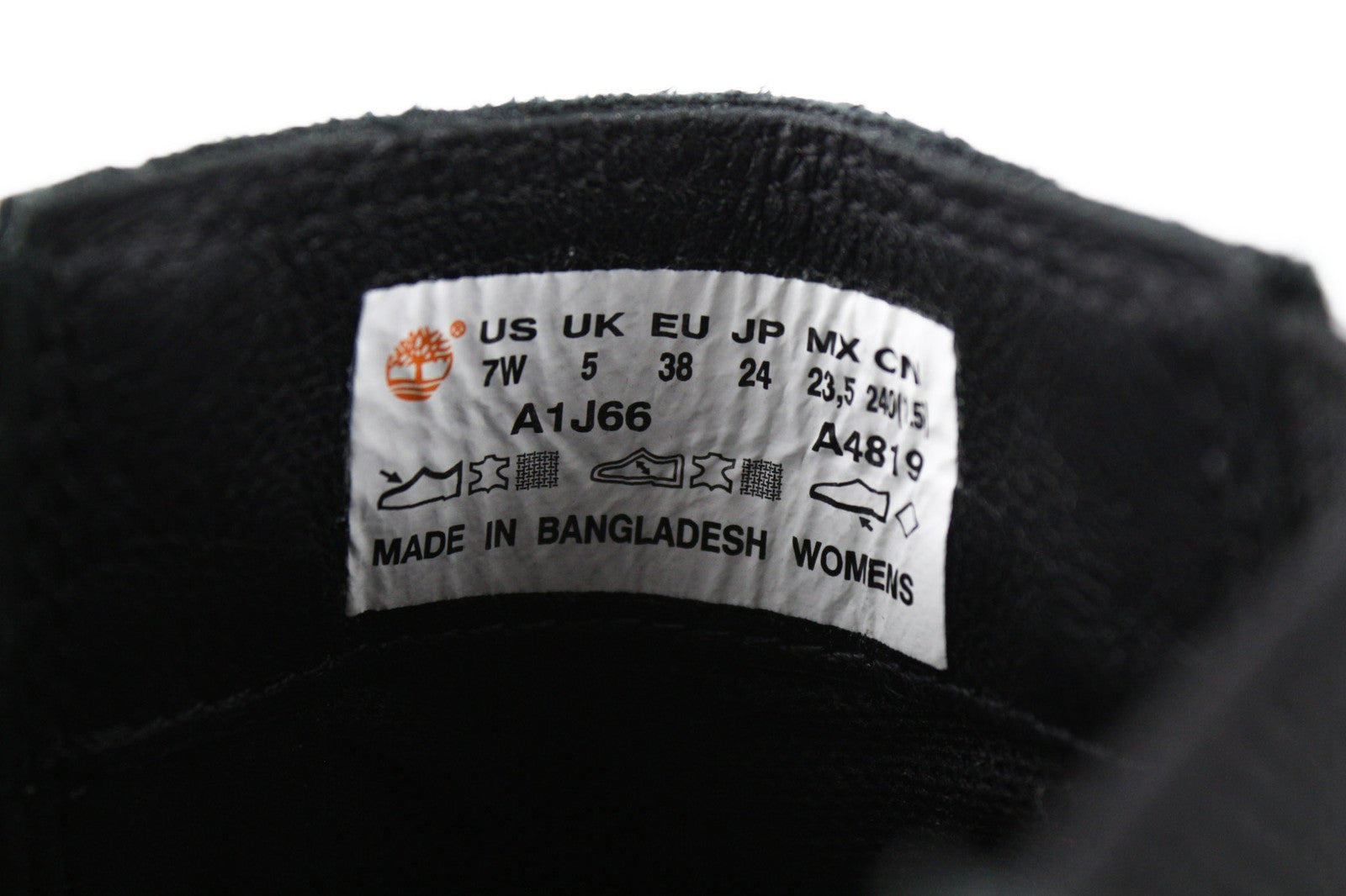 TIMBERLAND A1J66 Women's Black Chelsea Boots EU38 UK5 Leather Almond Toe Pull On