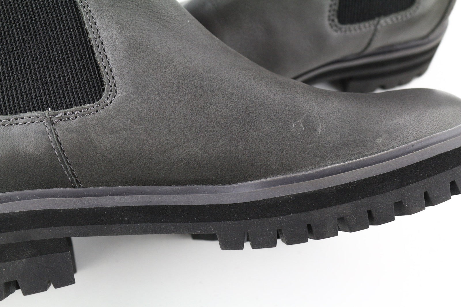 TIMBERLAND A2DY3 Women's Chelsea Boots EU38 UK5 Grey Leather Almond Toe Rubber