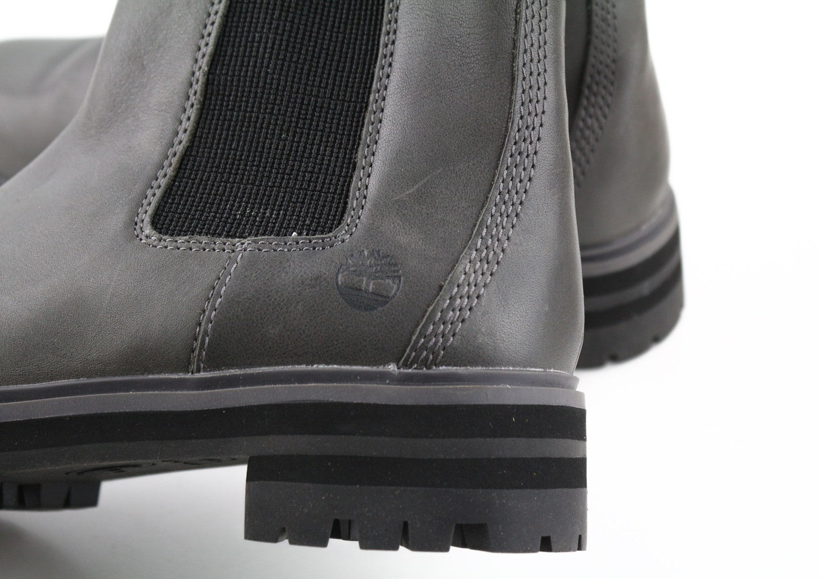 TIMBERLAND A2DY3 Women's Chelsea Boots EU38 UK5 Grey Leather Almond Toe Rubber