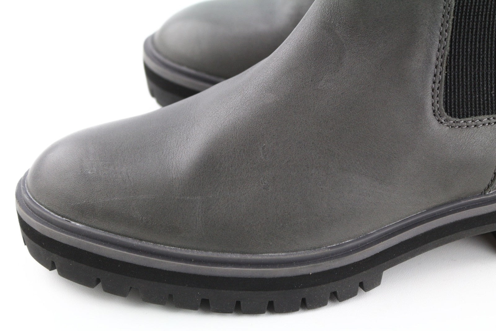 TIMBERLAND A2DY3 Women's Chelsea Boots EU38 UK5 Grey Leather Almond Toe Rubber