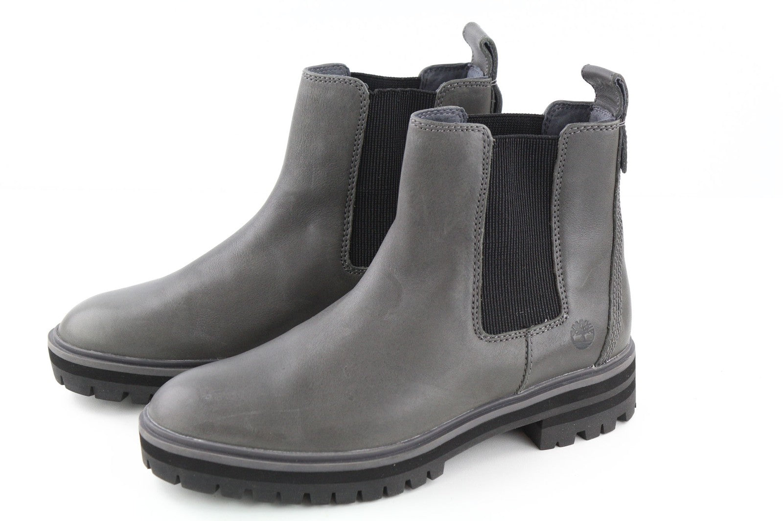 TIMBERLAND A2DY3 Women's Chelsea Boots EU38 UK5 Grey Leather Almond Toe Rubber