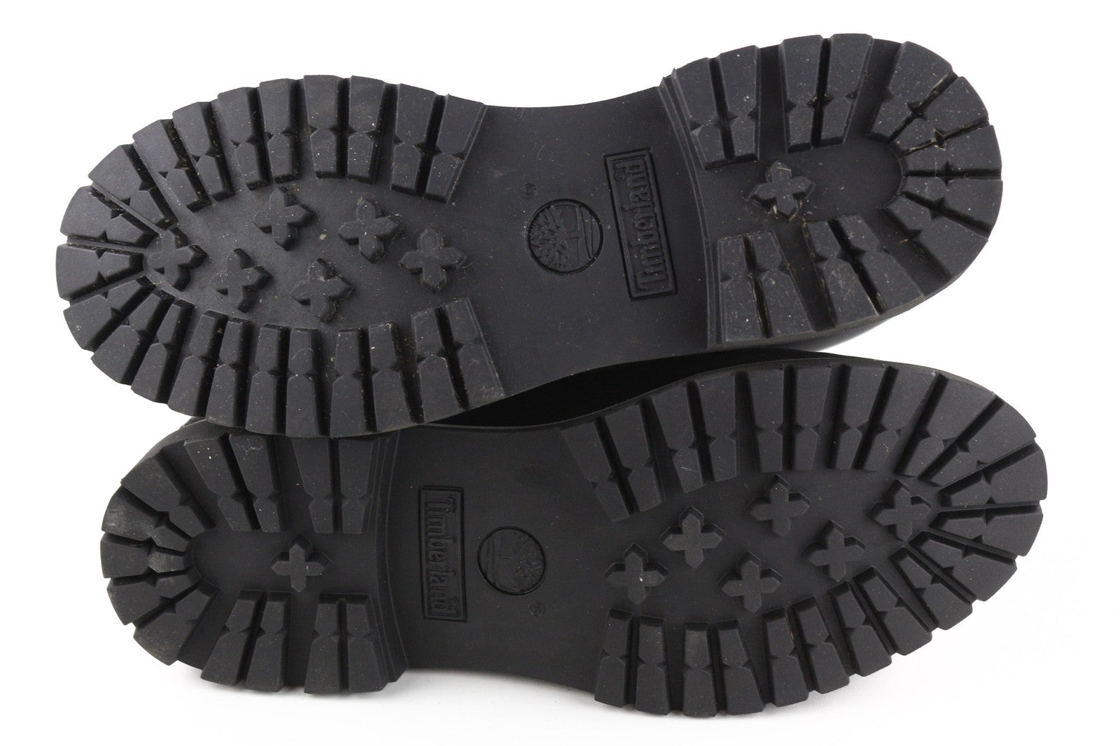 TIMBERLAND Women's Black Leather Boots EU40 UK7 Lace Up Almond Toe Ortholite