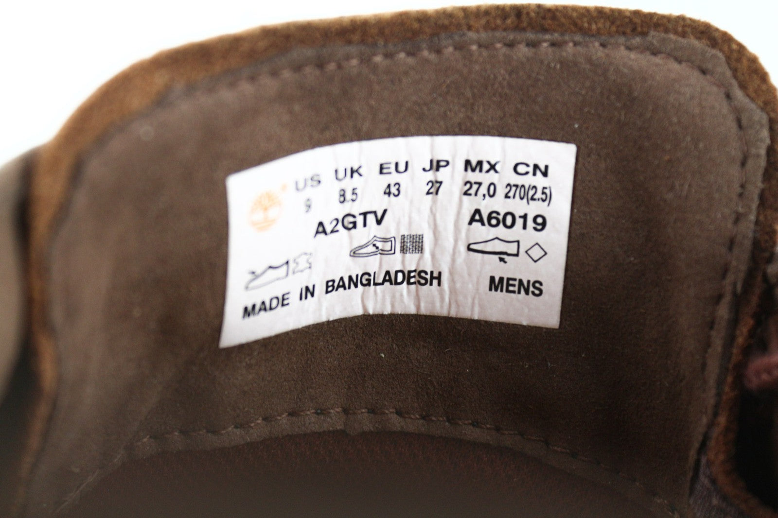 TIMBERLAND A2GTV Men's Shoes EU43 UK8.5 Brown Leather Lace Up Low Top Almond Toe