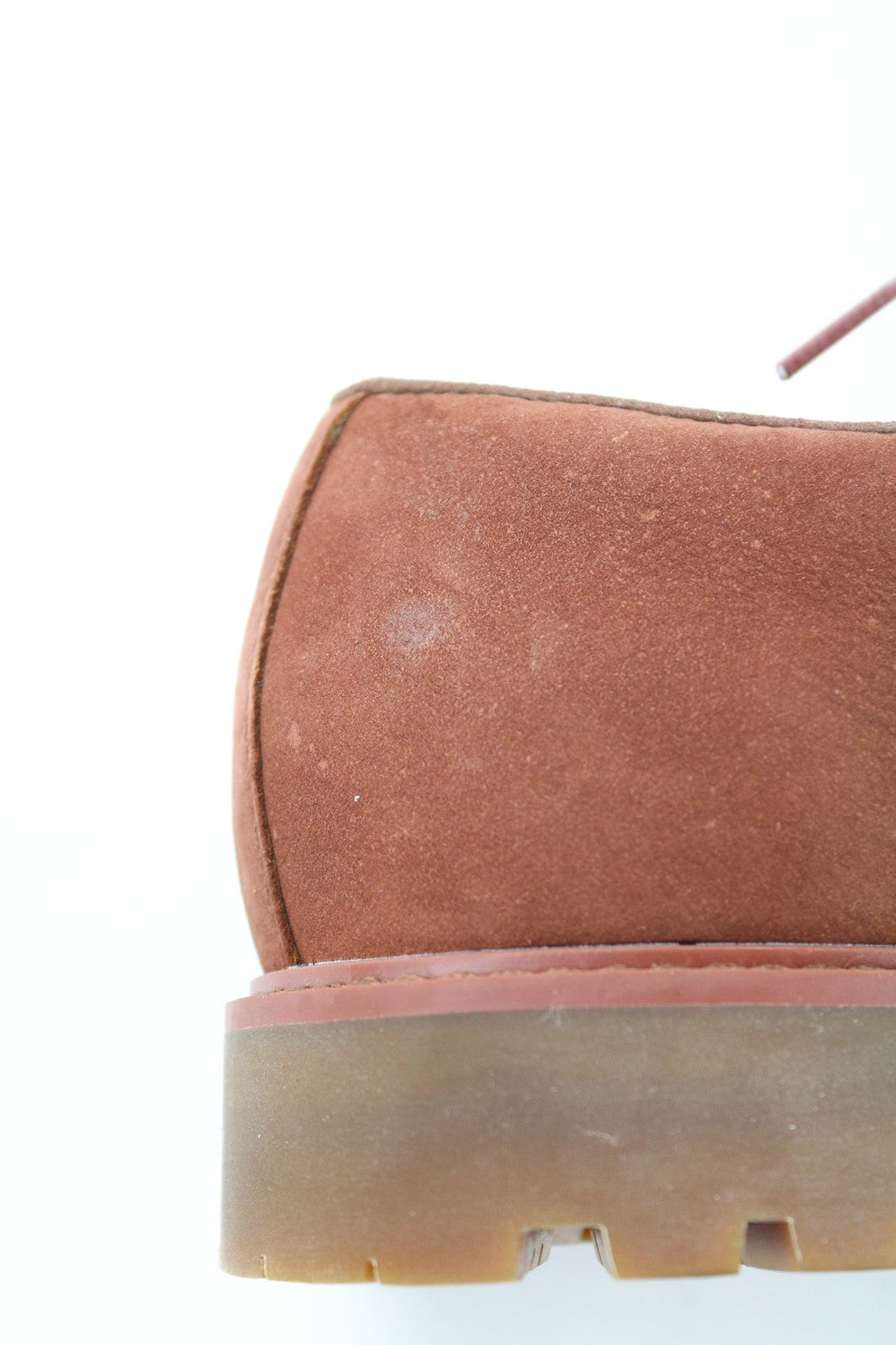 TIMBERLAND A2GTV Men's Shoes EU43 UK8.5 Brown Leather Lace Up Low Top Almond Toe