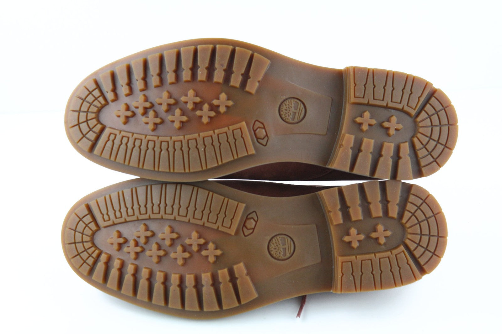 TIMBERLAND A2GTV Men's Shoes EU43 UK8.5 Brown Leather Lace Up Low Top Almond Toe