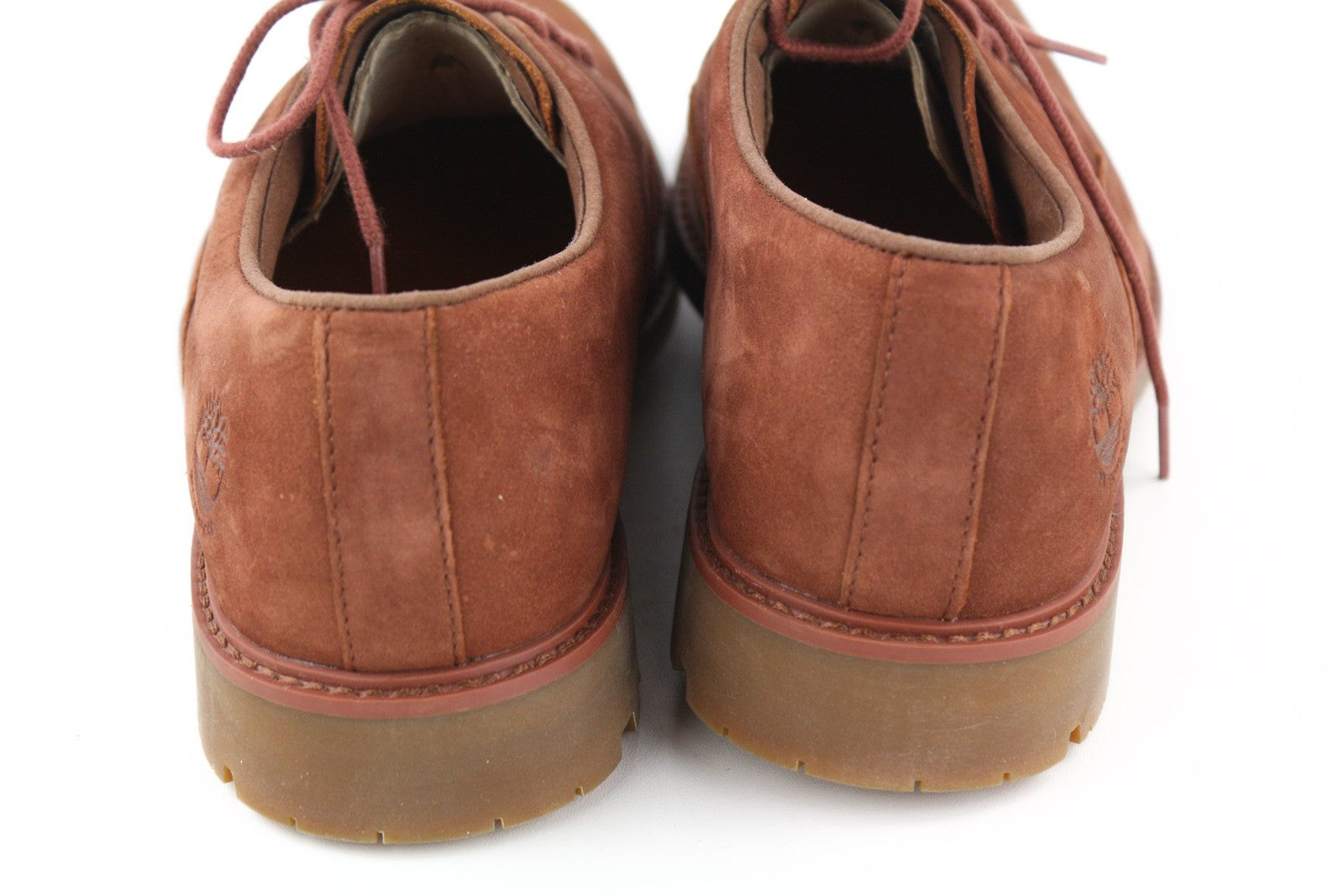 TIMBERLAND A2GTV Men's Shoes EU43 UK8.5 Brown Leather Lace Up Low Top Almond Toe