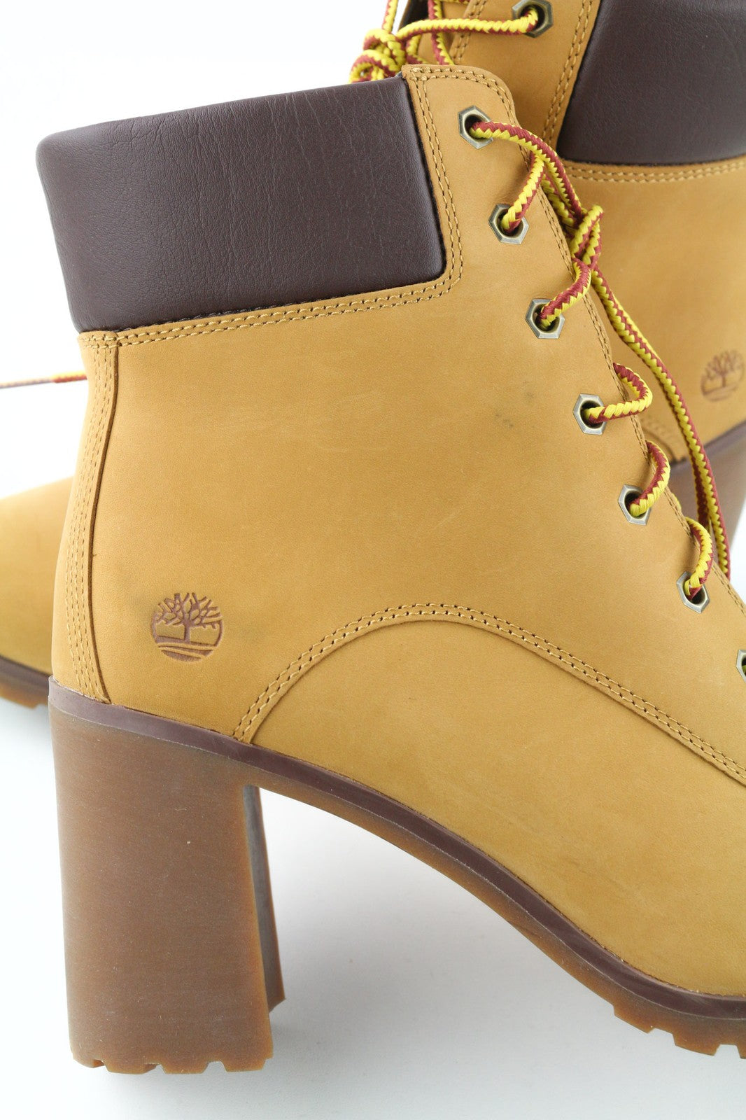 TIMBERLAND A1HLS Women's Heeled Boots EU40 UK7 Brown Allington Leather Ortholite