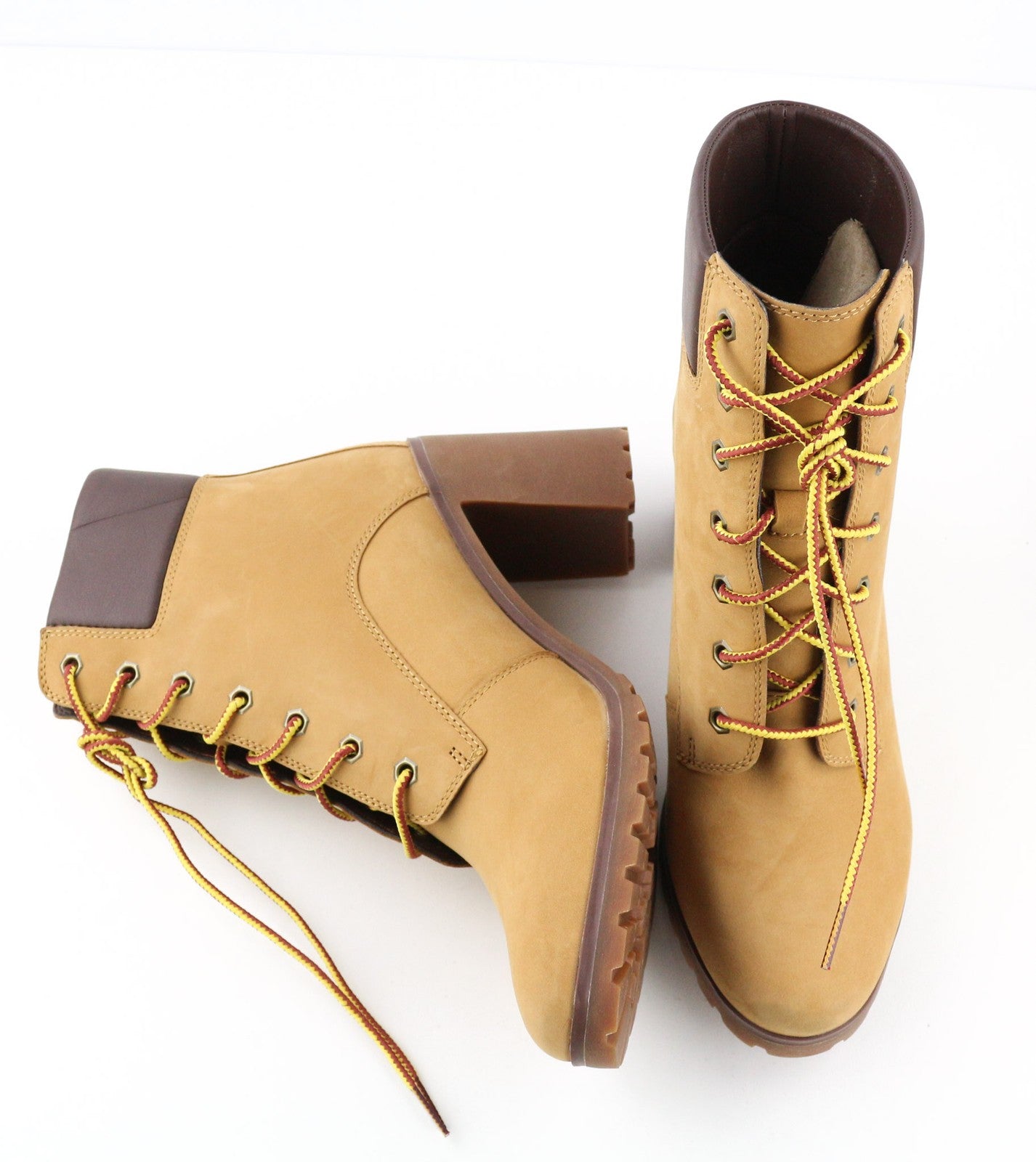 TIMBERLAND A1HLS Women's Heeled Boots EU40 UK7 Brown Allington Leather Ortholite