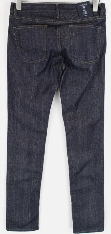 GANT Nelly Women Jeans W29/L34 Blue Regular  Stretchy Low Waist Zip Fly Narrow