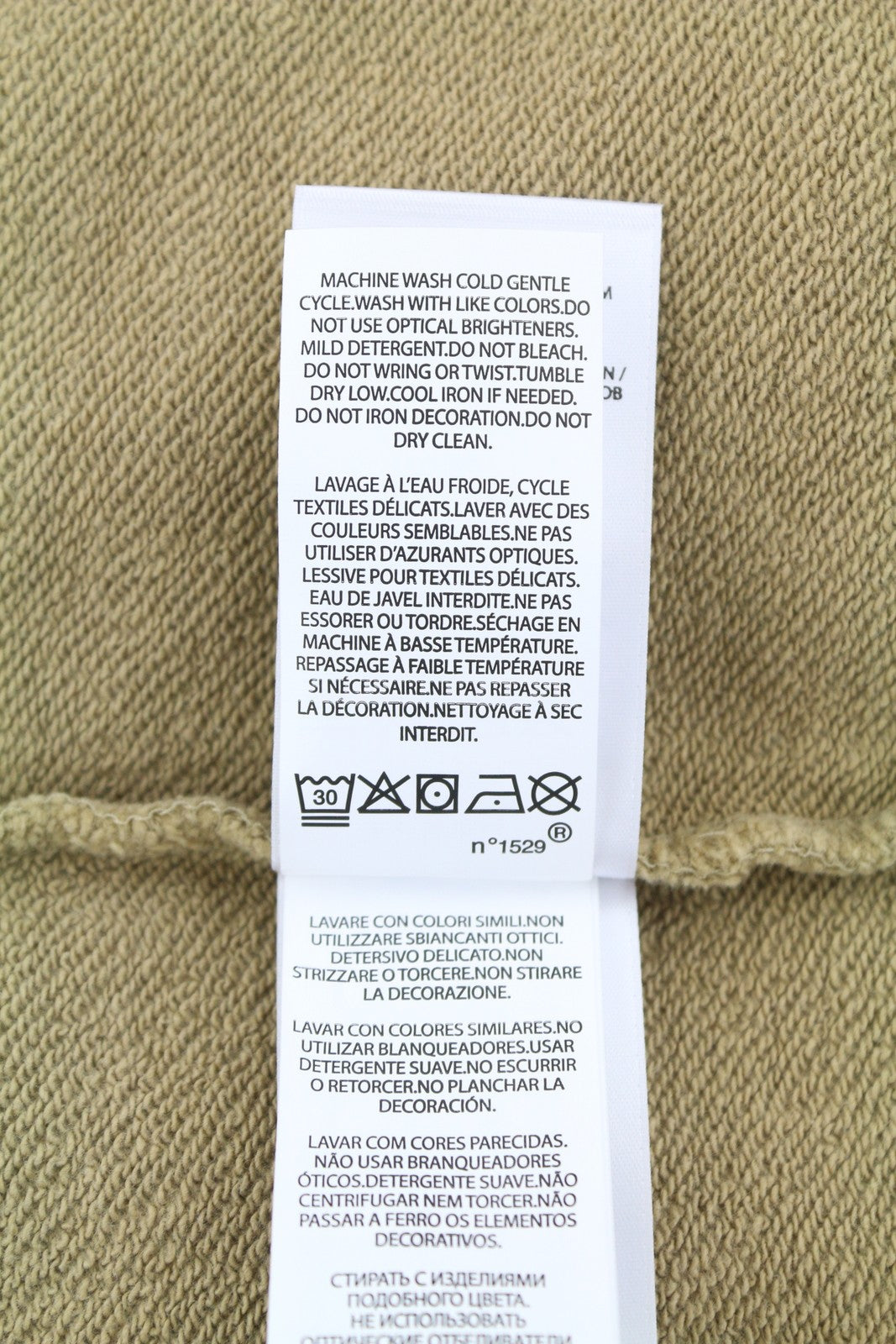 RALPH LAUREN Classics Khaki Men Sweatshirt 2XL Polo Half Zip Pullover RRP199