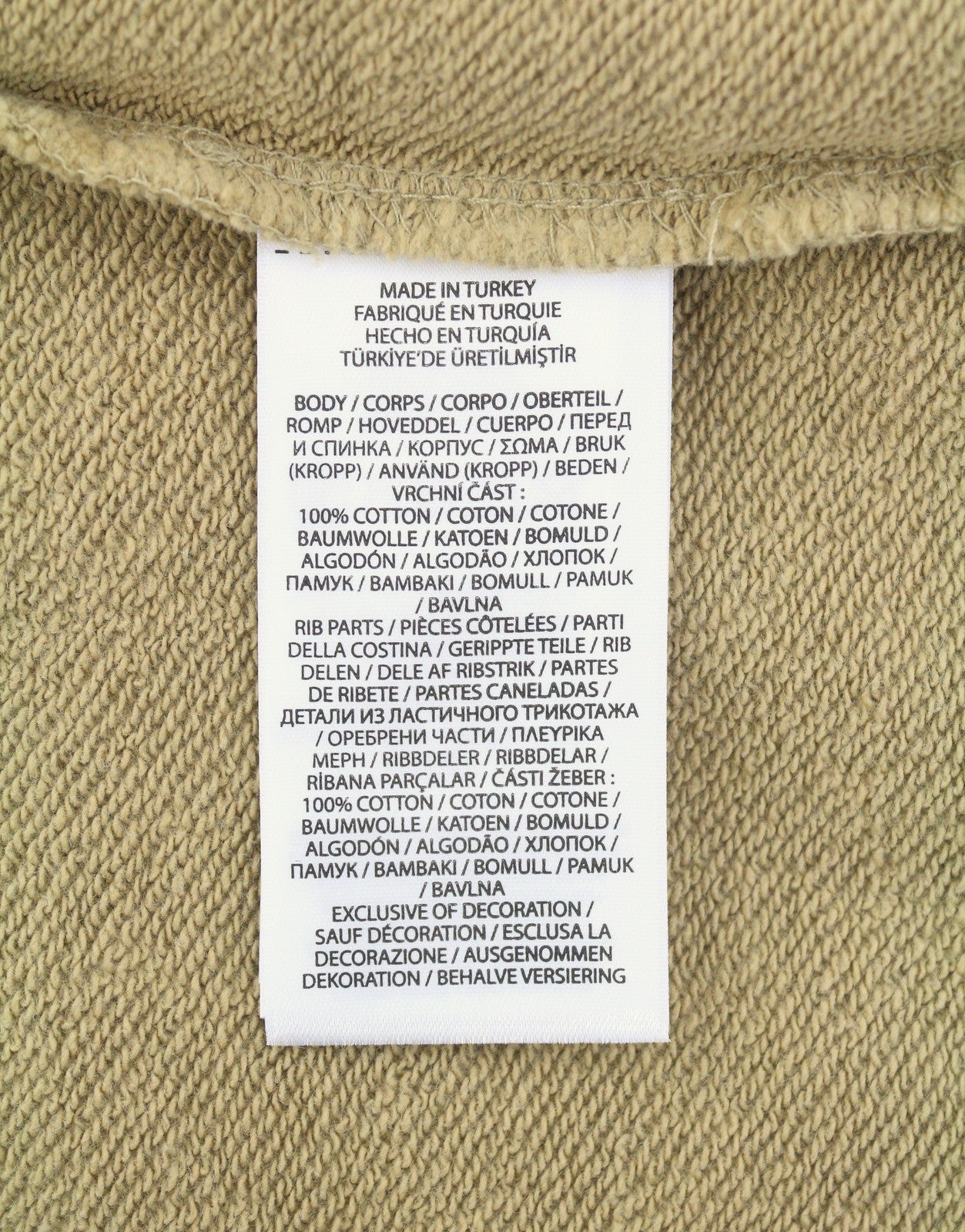 RALPH LAUREN Classics Khaki Men Sweatshirt 2XL Polo Half Zip Pullover RRP199