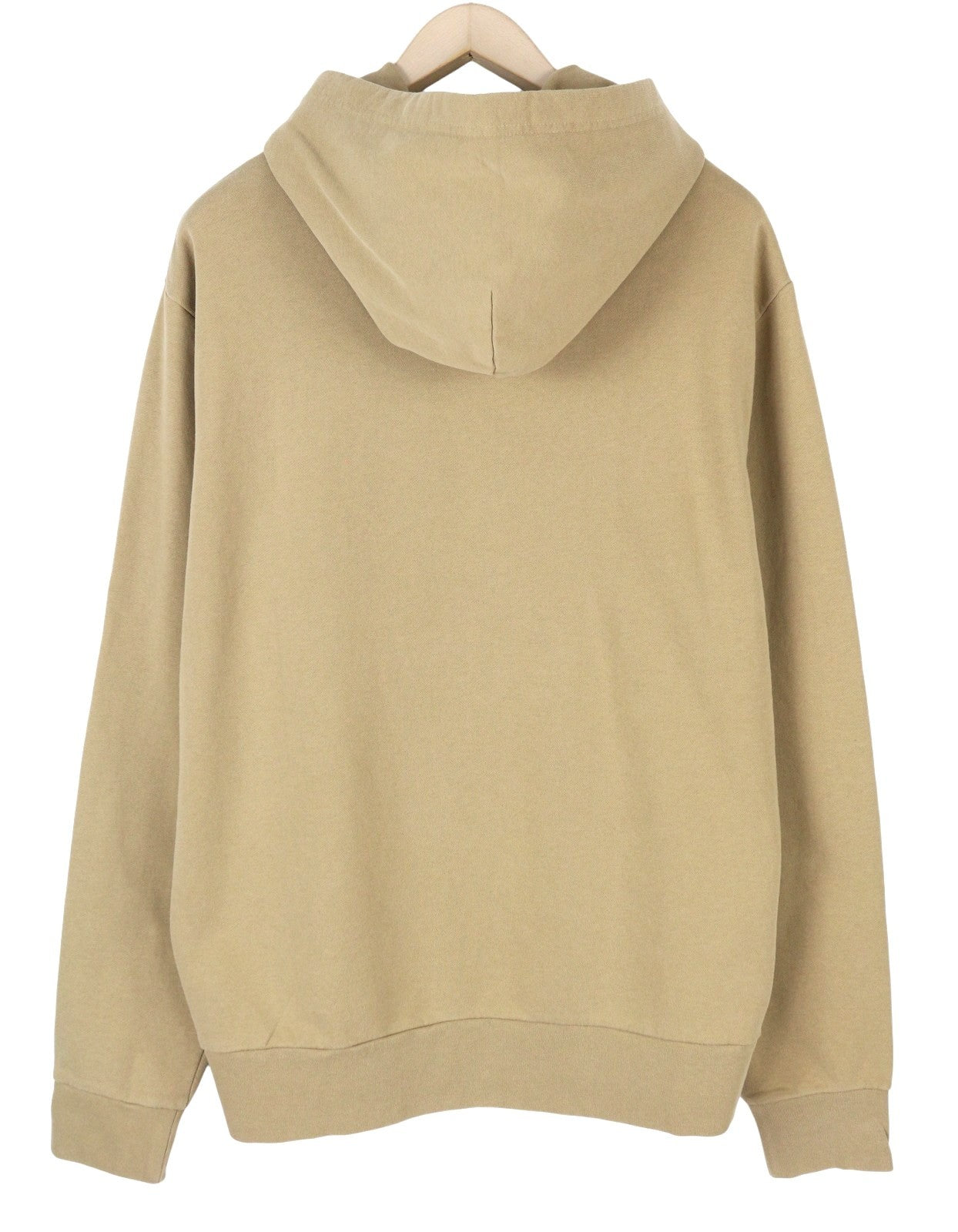 RALPH LAUREN Men Hoodie XL Light Brown Kangaroo Pocket Logo Pullover RRP199