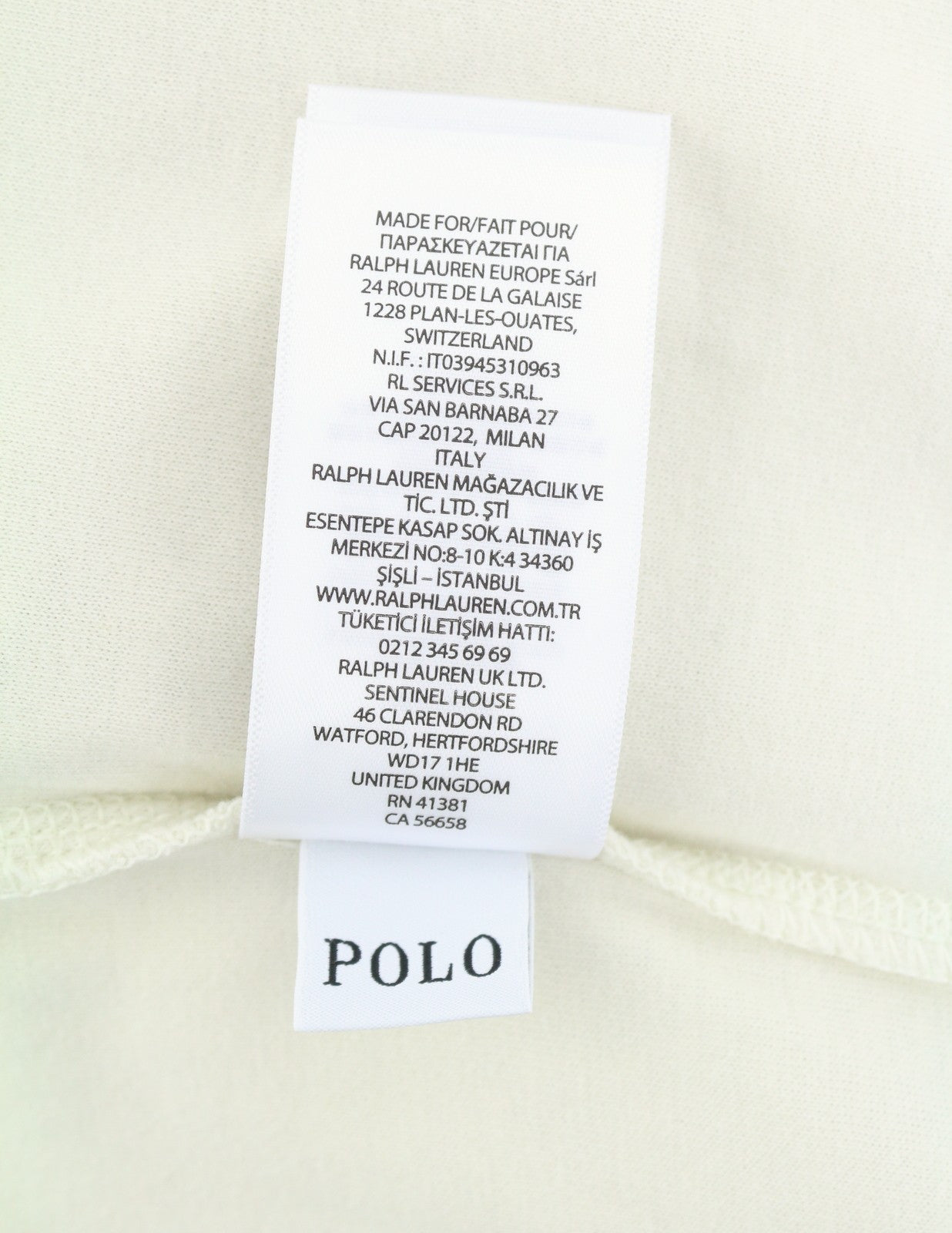 RALPH LAUREN Men Sweatshirt 2XL Cream High Half Zip Neck Logo Pullover RRP199