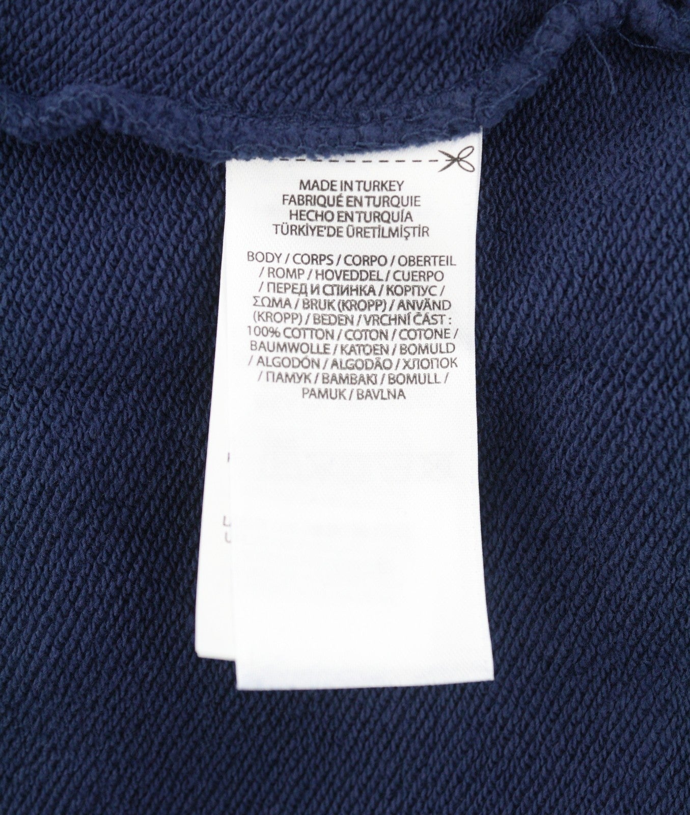 RALPH LAUREN Classics Navy Men Hoodie XL Pullover Kangaroo Pocket Hooded Logo