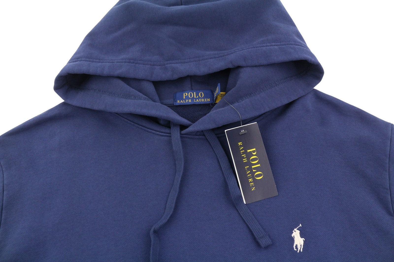RALPH LAUREN Classics Navy Men Hoodie XL Pullover Kangaroo Pocket Hooded Logo