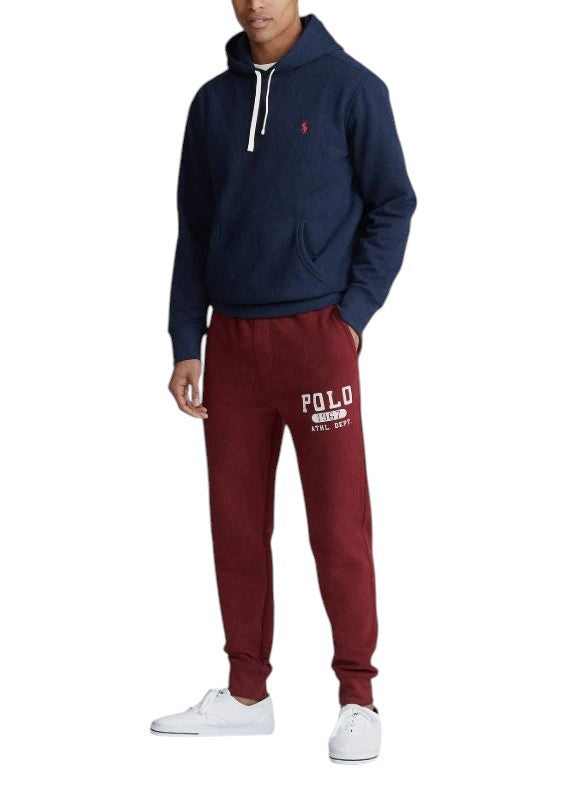 RALPH LAUREN Men Hoodie 2XL Dark Blue Kangaroo Pocket Hooded Pullover RRP199