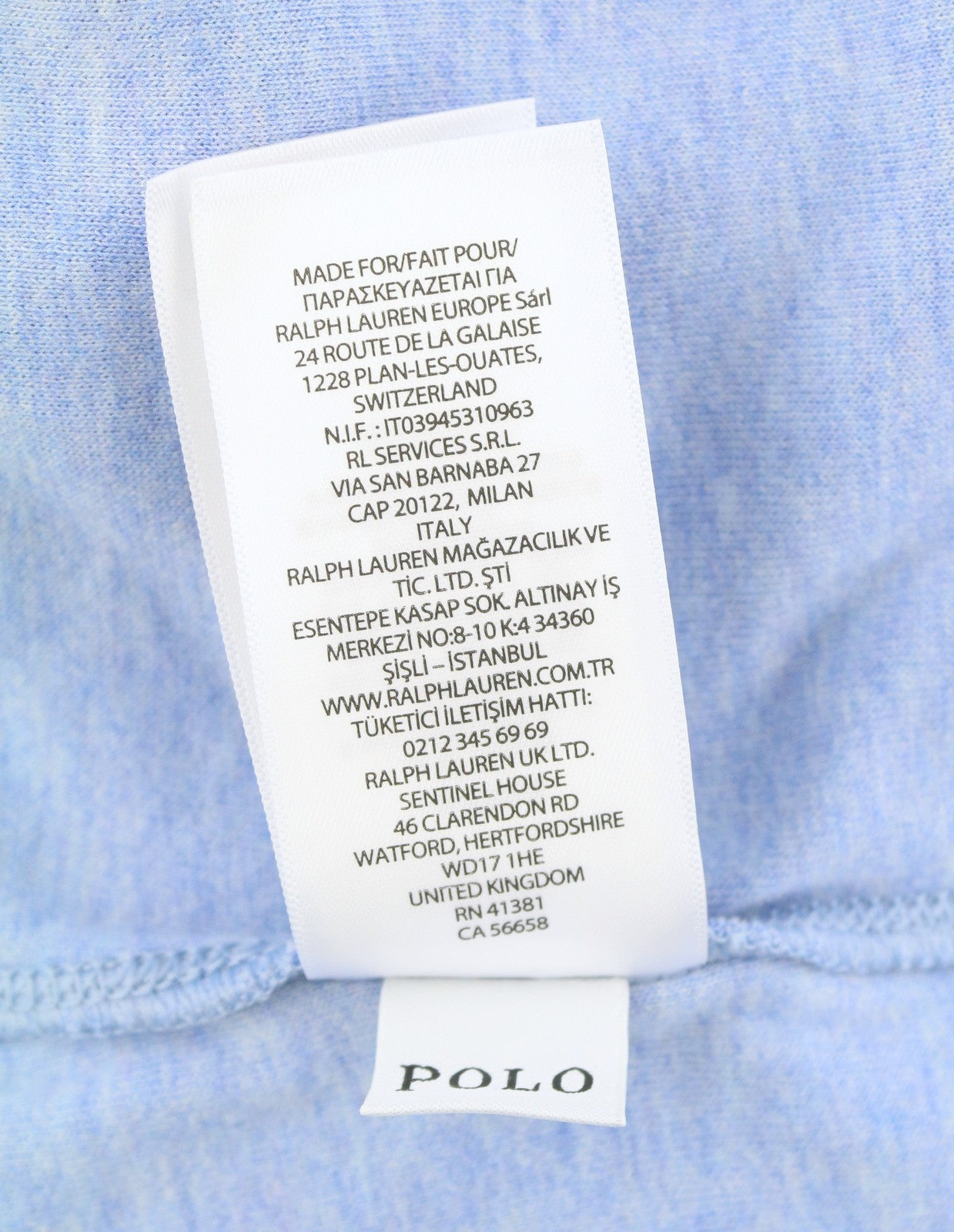 RALPH LAUREN Men Sweatshirt 2XL Blue Melange Half Zip Neck Logo Pullover RRP199