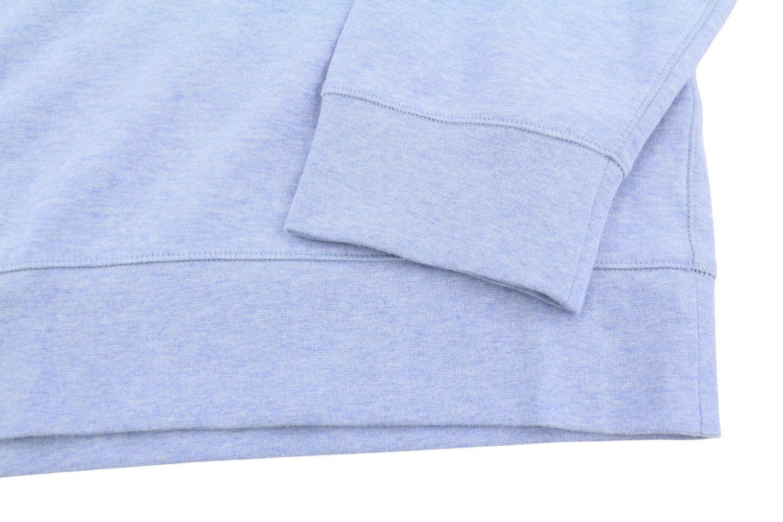 RALPH LAUREN Men Sweatshirt 2XL Blue Melange Half Zip Neck Logo Pullover RRP199