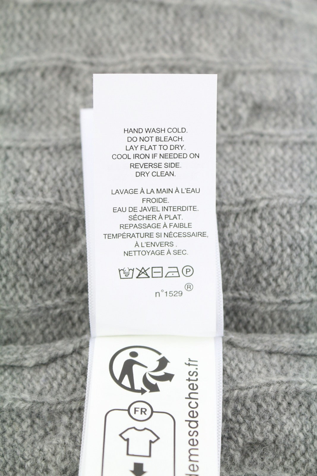 RALPH LAUREN Classics Pullover Men Jumper M Grey Melange Wool Cashmere RRP225