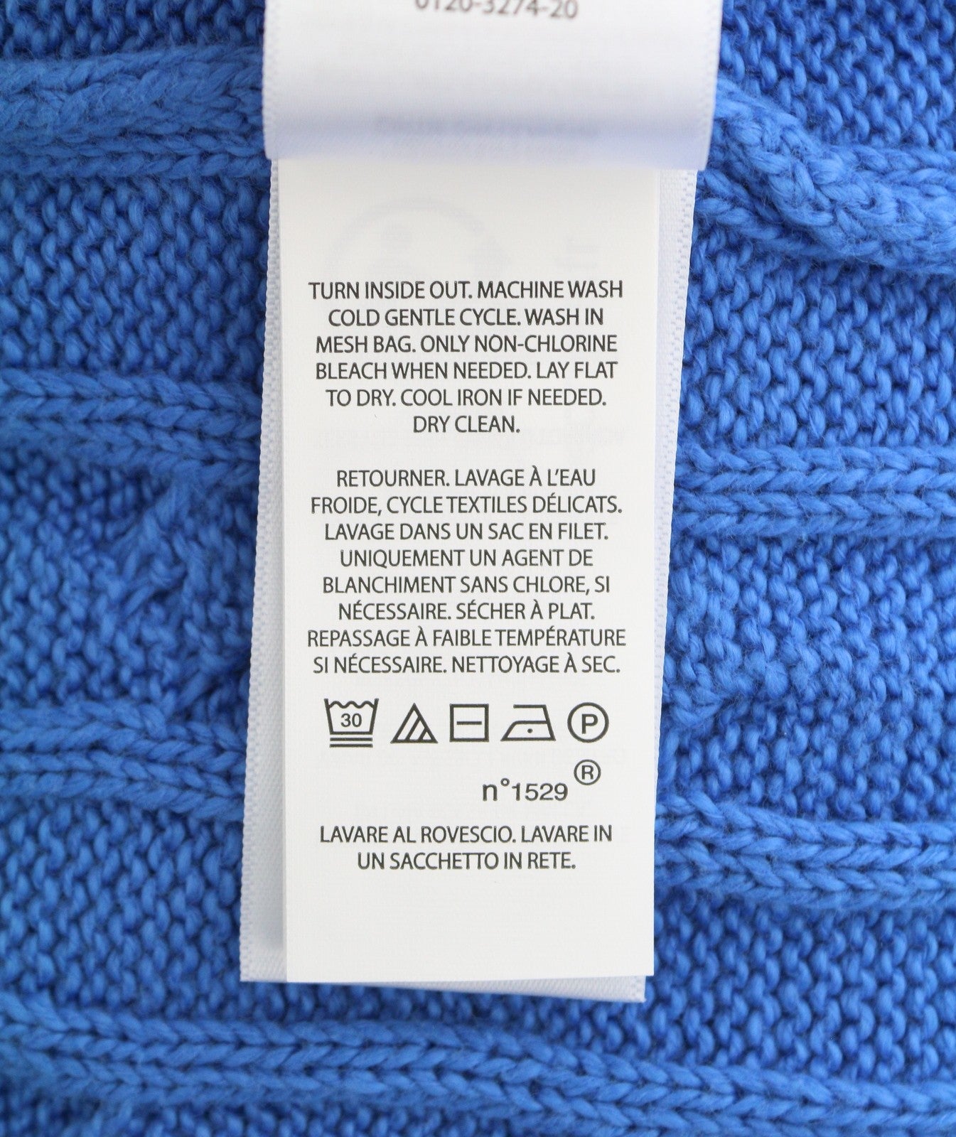 RALPH LAUREN Classics Pullover Men Jumper M Blue Cable Knit Crew Pullover RRP199