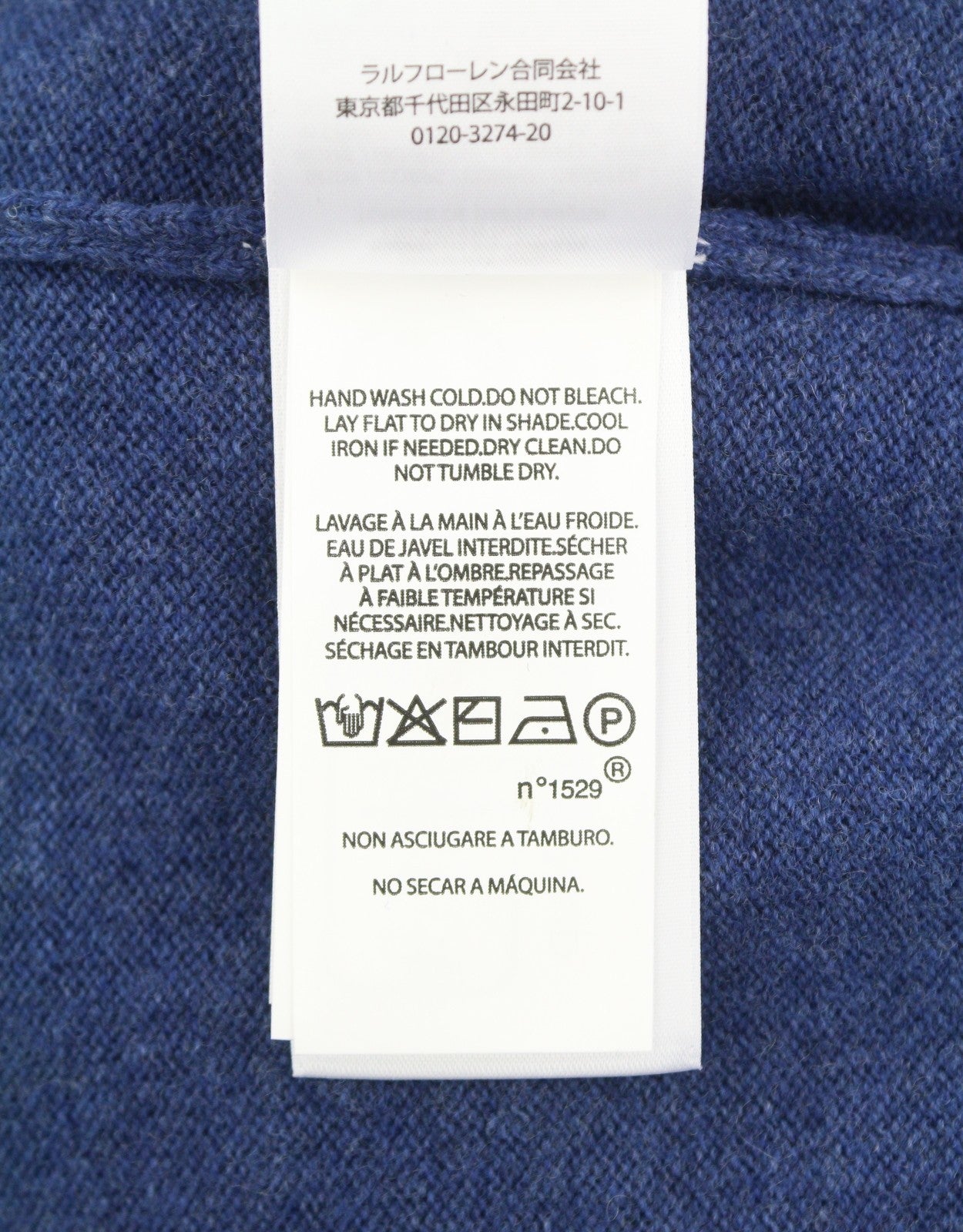 RALPH LAUREN Classics Navy Men Jumper S Blue Wool Tight Knit Half Zip RRP229