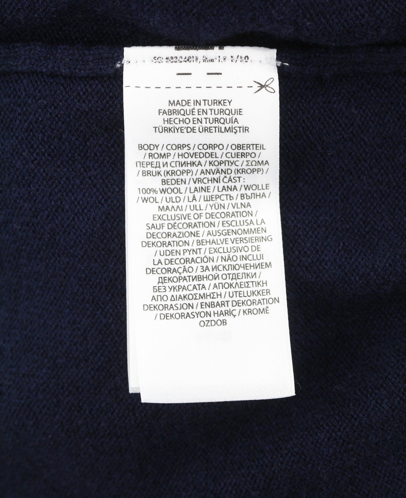 RALPH LAUREN Men Jumper L Dark Blue Wool Tight Knit Crew Neck Pullover RRP219