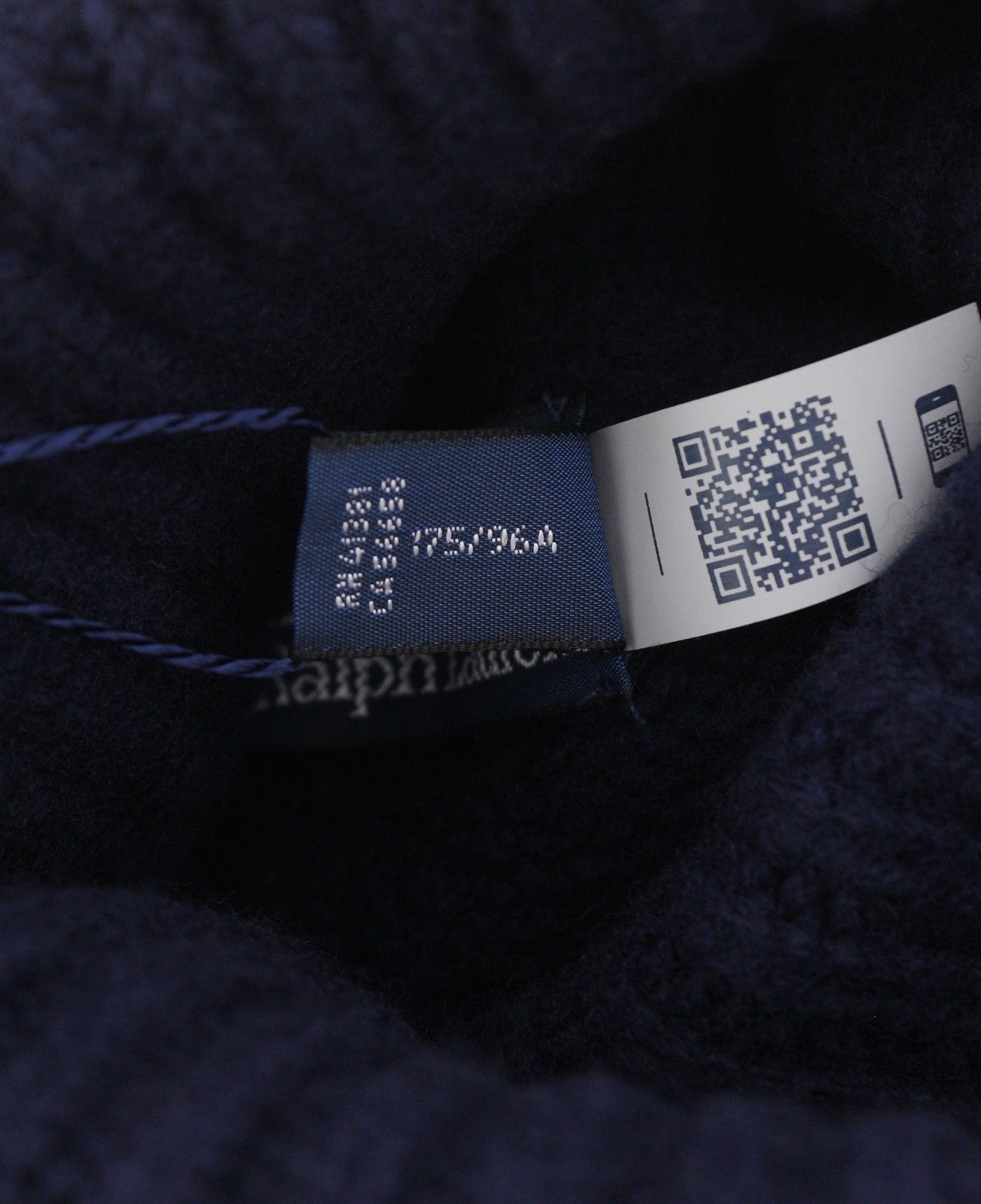 RALPH LAUREN Echo Pullover Men Jumper M Blue Wool Cashmere Tight Knit RRP399