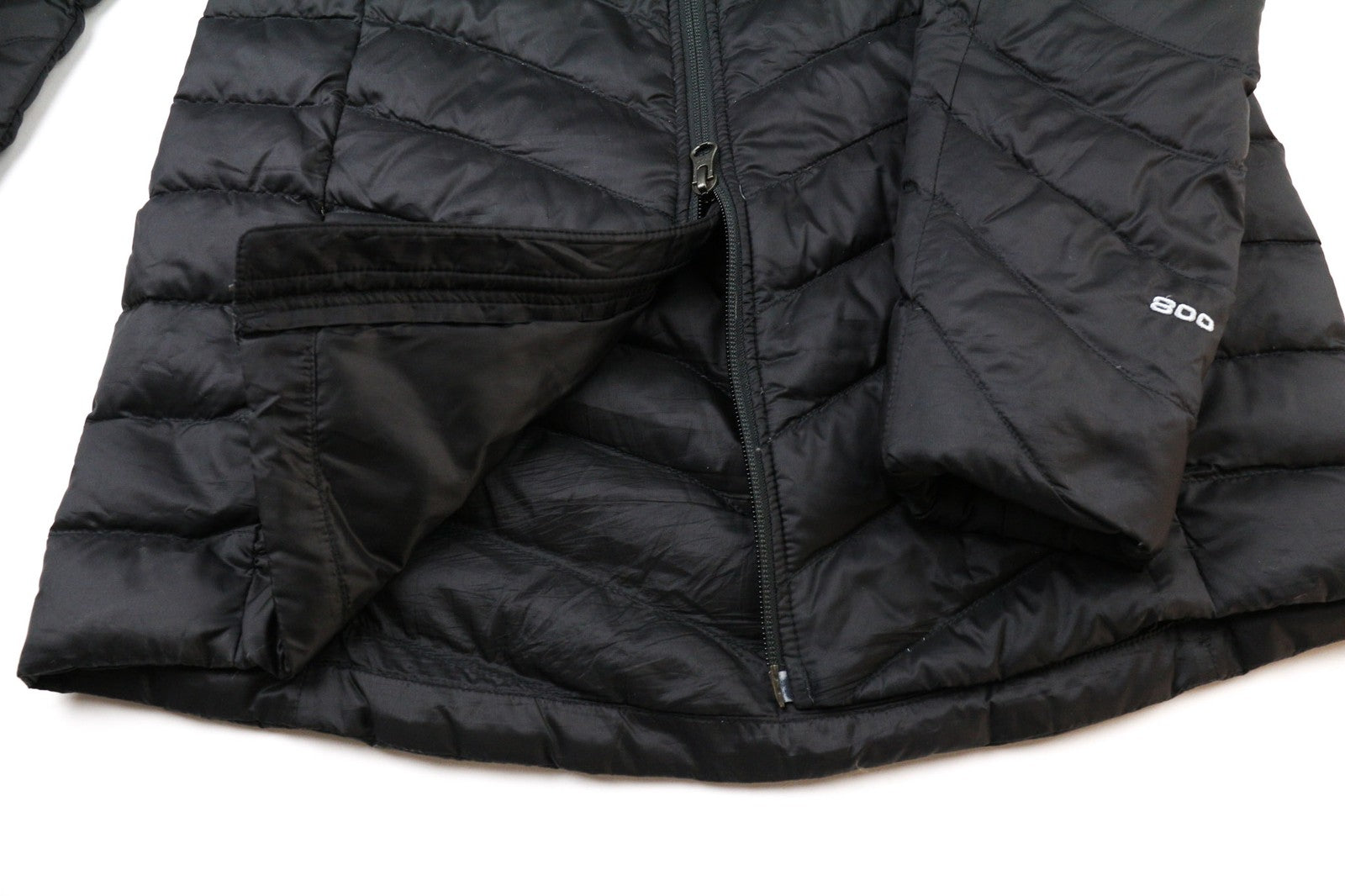 THE NORTH FACE Trevail Women's S Black 800 Down Puffer Jacket Quilted Lined