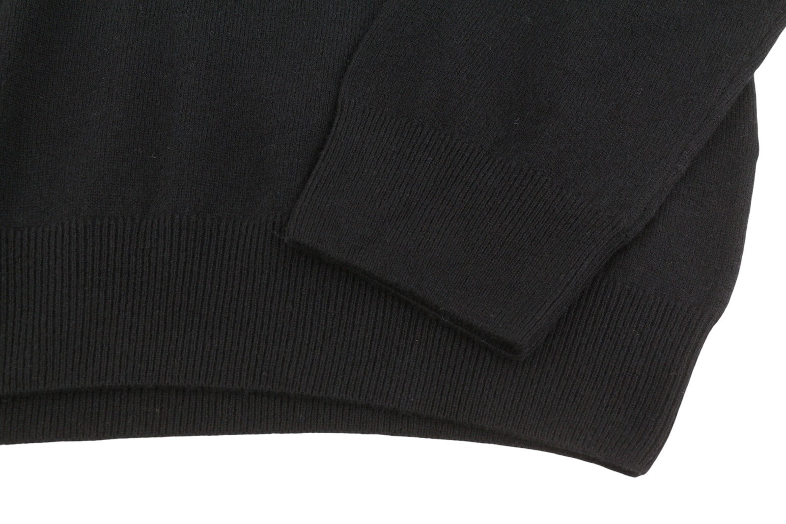 RALPH LAUREN Classic Pullover Men Jumper 2XL Black Half Zip Neck Wool RRP239