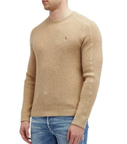 RALPH LAUREN Classics Brown Men Jumper L Wool Alpaca Waffle Knit Pullover RRP266