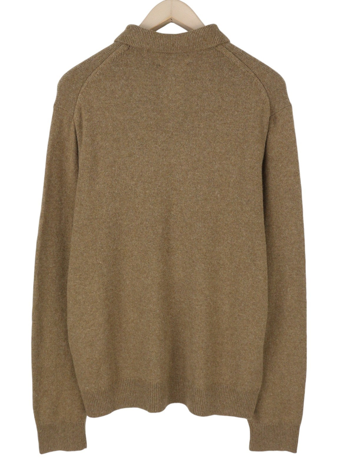 RALPH LAUREN Classics Brown Men Jumper XL Wool Blend Polo Neck Pullover RRP220