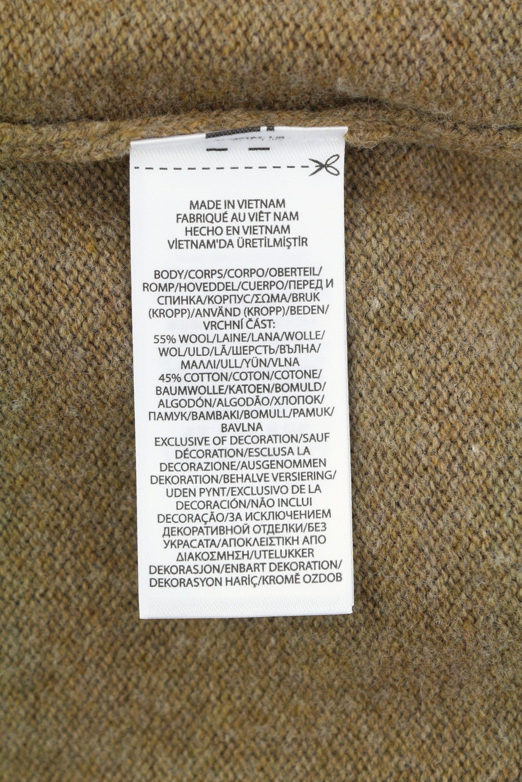 RALPH LAUREN Classics Brown Men Jumper XL Wool Blend Polo Neck Pullover RRP220